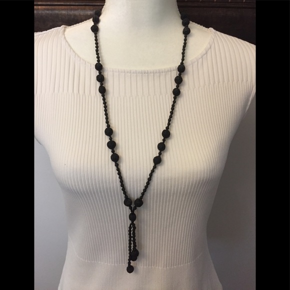 Jewelry - Black rosewood bead necklace, very beautiful, NWOT